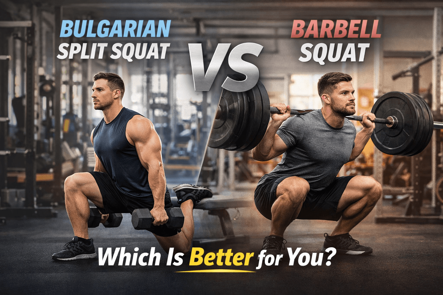 Bulgarian Split Squat vs Barbell Squat Which Is Better for You