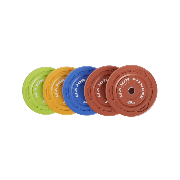 Major Fitness Color Grip Low Bounce Bumper Plates