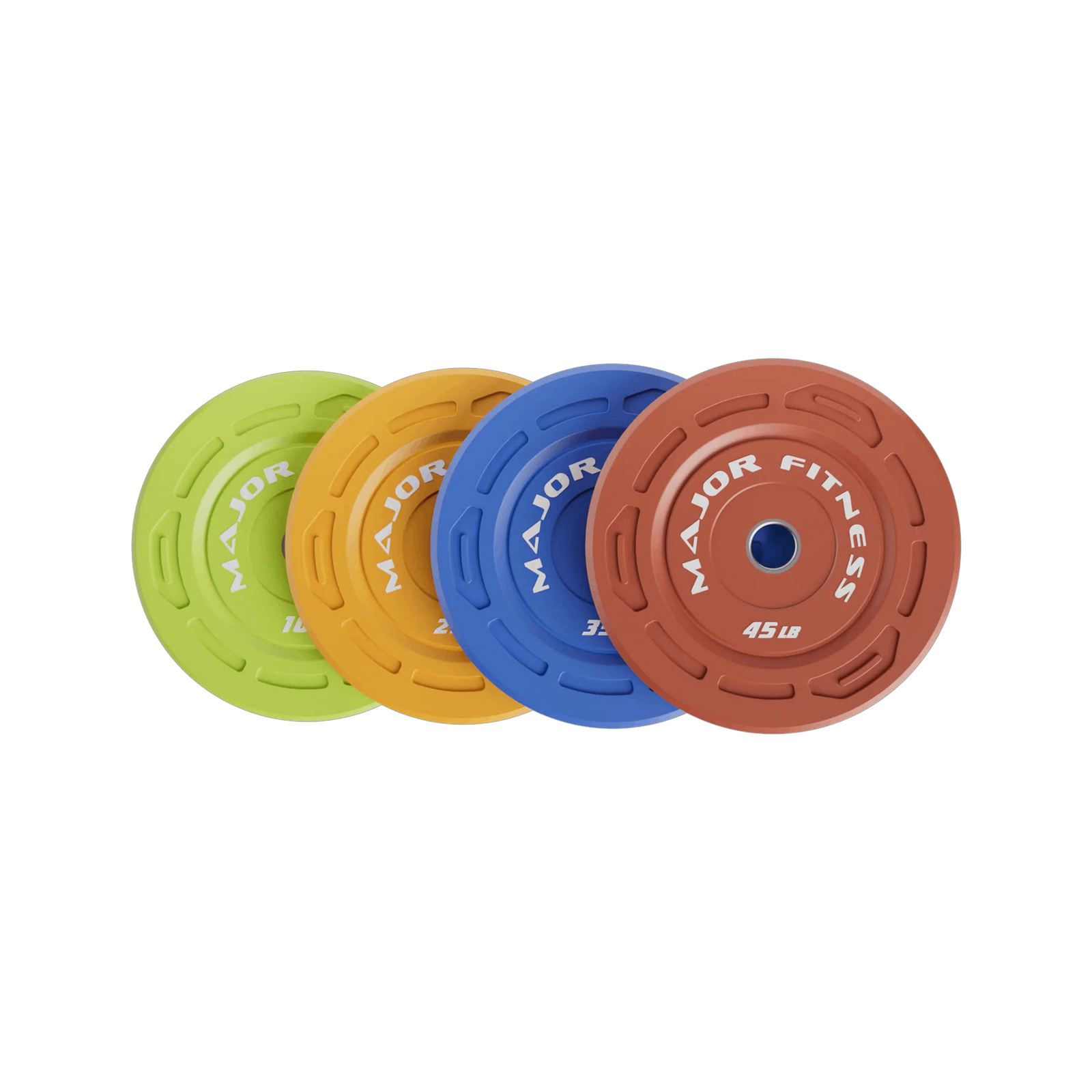 Major Fitness Color Grip Low Bounce Bumper Plates