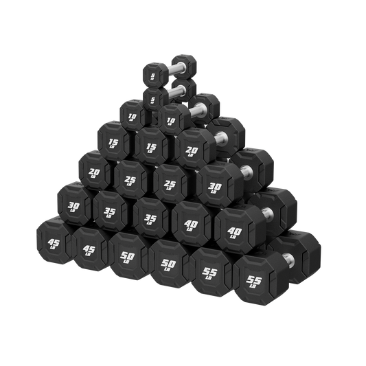 Major Fitness Urethane Octagonal-Shield Dumbbells