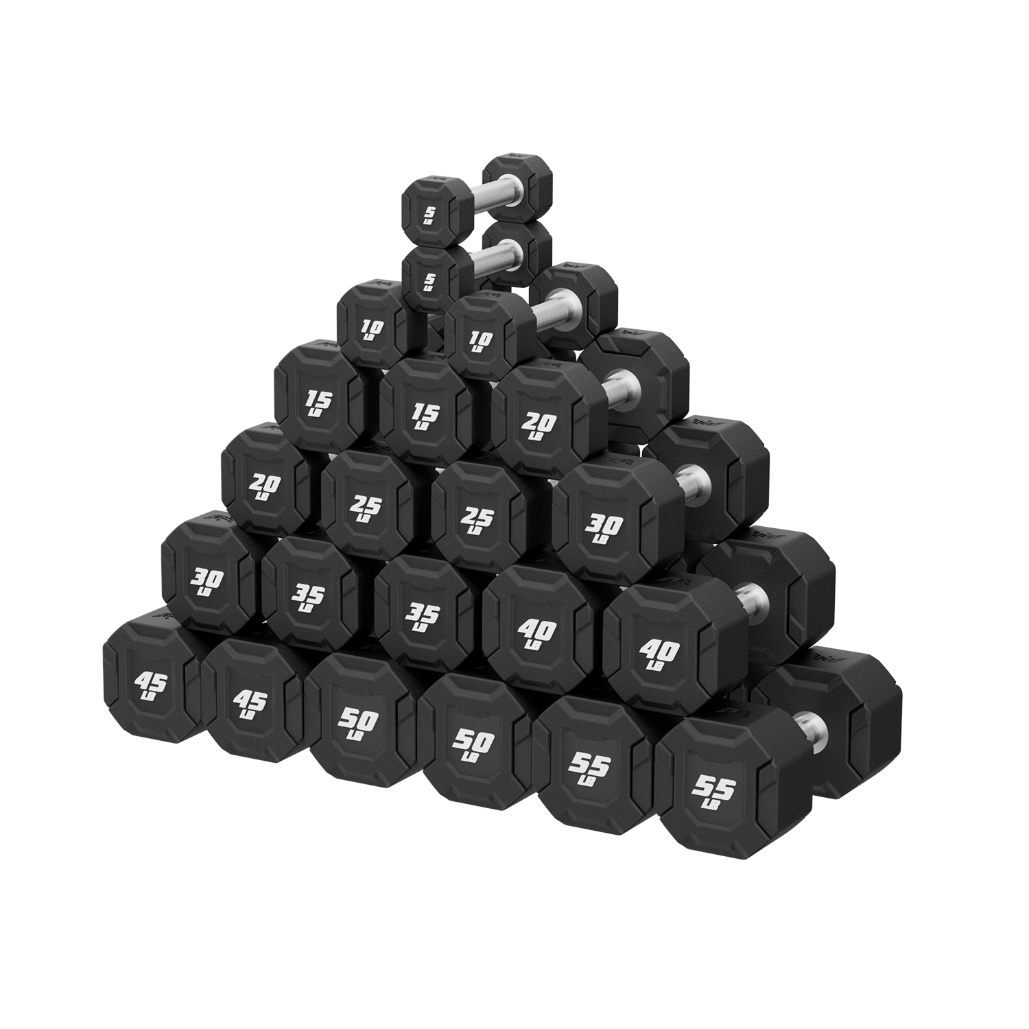 Major Fitness Urethane Octagonal-Shield Dumbbells