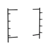 Major Fitness F35 Rack-Mounted Weight Holder